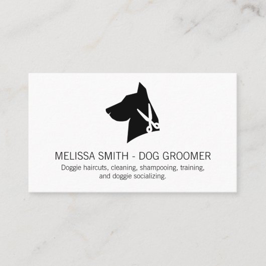 hondenschaar | dierenverzorger afsprakenkaartje (Voorkant)