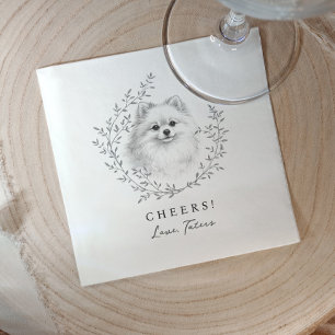 Hondenschetske Pomeranian Elegante Trouw Hond Servet