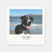 Hondenservetten Custom Ik doe ook bruiloft servett Servet (Voorkant)