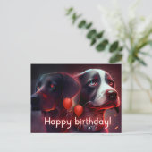 Hondenskaart Briefkaart (Staand voorkant)