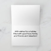 HONDENSLEE DASHING THRU SNEEUW met KERST Feestdagen Kaart (Binnen)