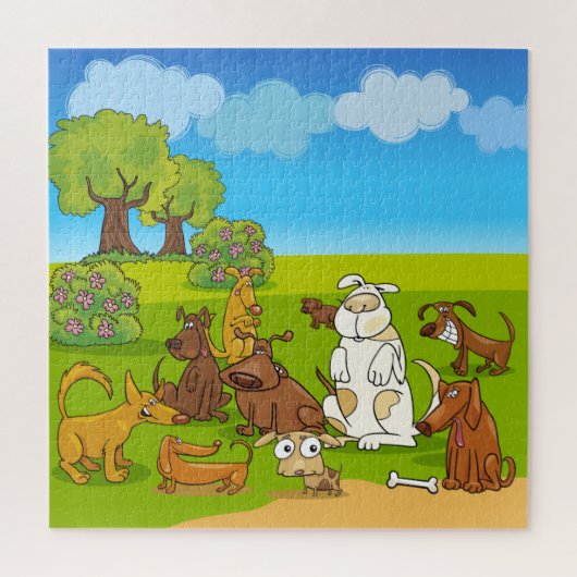 Hondenspeeltuin Puzzelpret Legpuzzel (Verticaal)