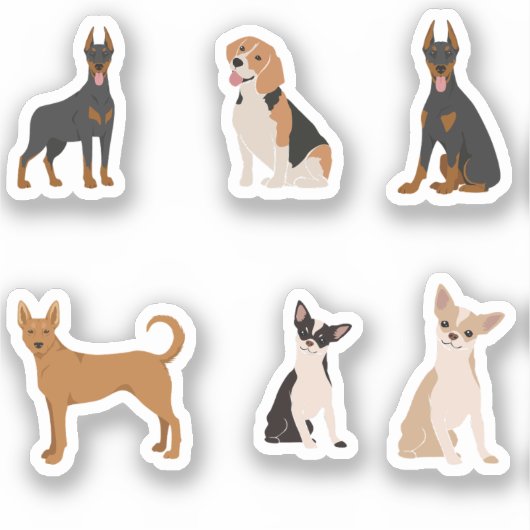 hondensticker sticker (Voorkant)