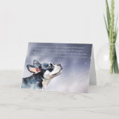 Hondensympathie condoleert Boston Terrier Spiritue Kaart (Voorkant)