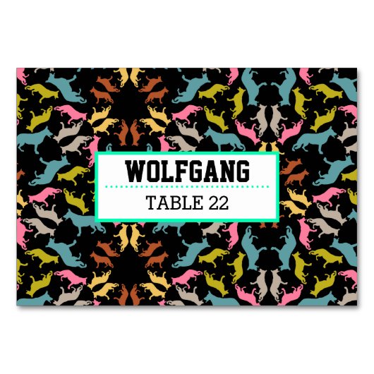 Hondentafelkaartjes Kaart (Voorkant)