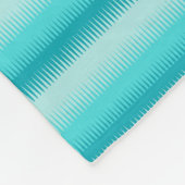 Hondentandstreep aqua blauw, groen, blauwgroen dek fleece deken (Hoek)