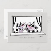 hondenteam bw briefkaart (Voorkant / Achterkant)