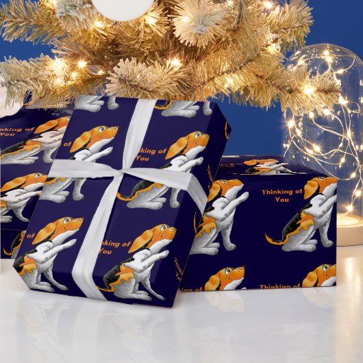 hondentelescoop cadeaupapier (Feestdagen)