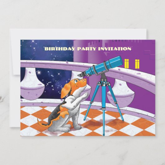 hondentelescoop kaart (Voorkant)