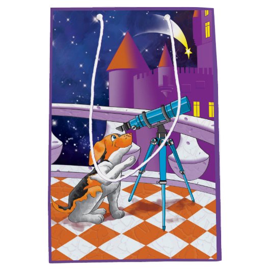 hondentelescoop medium cadeauzakje (Voorkant)