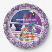 hondentelescoop papieren bordje (Voorkant)