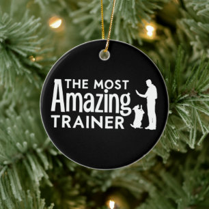 Hondentrainer De meest geweldige trainer Grappige Keramisch Ornament