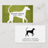 Hondentrainer | Hond Icon en Gras Visitekaartje (Voorkant / Achterkant)