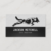 Hondentrainer - K9 Trainer Zwart-wit Visitekaartje (Voorkant)