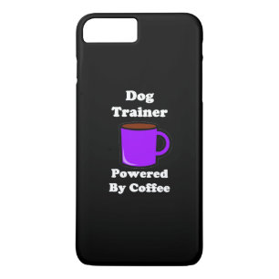 "Hondentrainer" Powered by Coffee iPhone 8 Plus / 7 Plus Hoesje