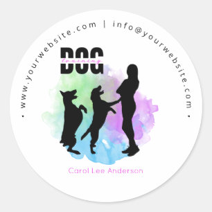 Hondentraining / Hondentrainer Ronde Sticker