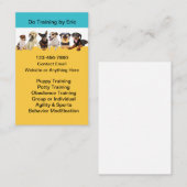 Hondentraining Klassen & Diensten Visitekaartje (Voorkant / Achterkant)