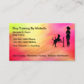 Hondentraining Kleurrijke Visitekaartjes (Voorkant)