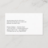 hondentrimmer | Haren knipgereedschap Visitekaartje (Achterkant)