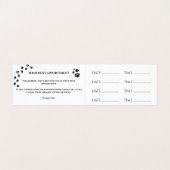 Hondentrimsalon Afspraak Visitekaartje (Binnenkant ongevouwen)