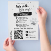 Hondenuitlaatservice Flyers QR-code (Hand)
