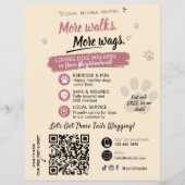 Hondenuitlaatservice Flyers QR-code (Voorkant)