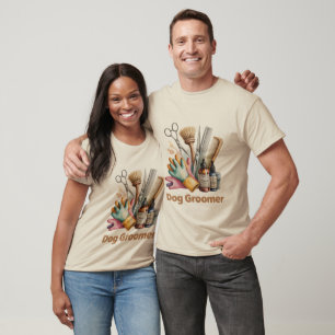Hondenverzorger Aquarel T-shirt