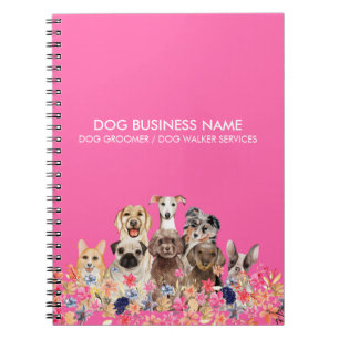 Hondenverzorger Zuivel Neon Roze Notitieboek