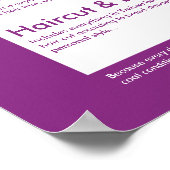 Hondenverzorging Spa Menu - Personaliseren Poster (Hoek)