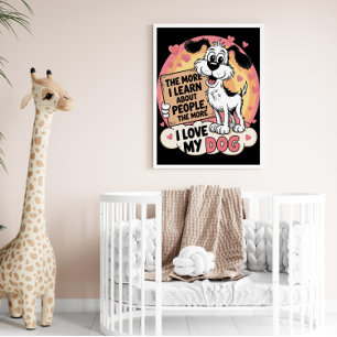 Hondenvoorkeur Waarneming bij de mens Poster