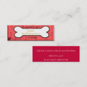 hondenwandelaar mini visitekaartje (Voorkant / Achterkant)