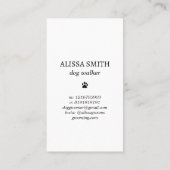 Hondenwandelende teckel Grappig Esthetisch Visitekaartje (Achterkant)