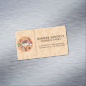 Hondenwasdouchepictogram Magnetisch Visitekaartje (Voorbeeld)