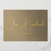 Honderd 100ste verjaardag uitnodiging (Voorkant)