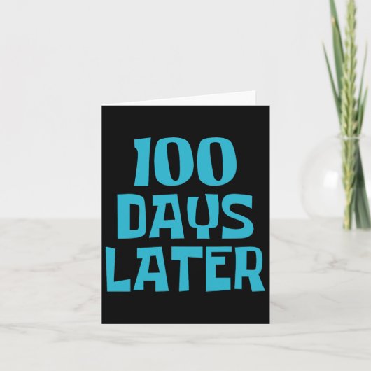 Honderd dagen later 100ste dag van de schoolleraar kaart (Voorkant)
