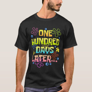 Honderd dagen later Grappige 100 dagen van school T-shirt