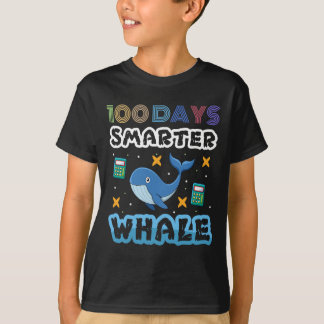 Honderd dagen slimmere blauwe vinvis 100 dagen sch t-shirt