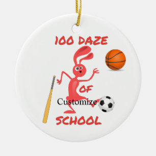 Honderd Daze van School Thunder_Cove Keramisch Ornament
