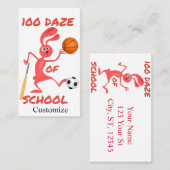 Honderd Daze van School Thunder_Cove Visitekaartje (Voorkant / Achterkant)