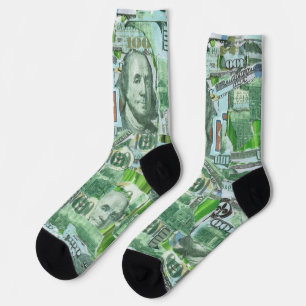 Honderd dollarbiljetten sokken