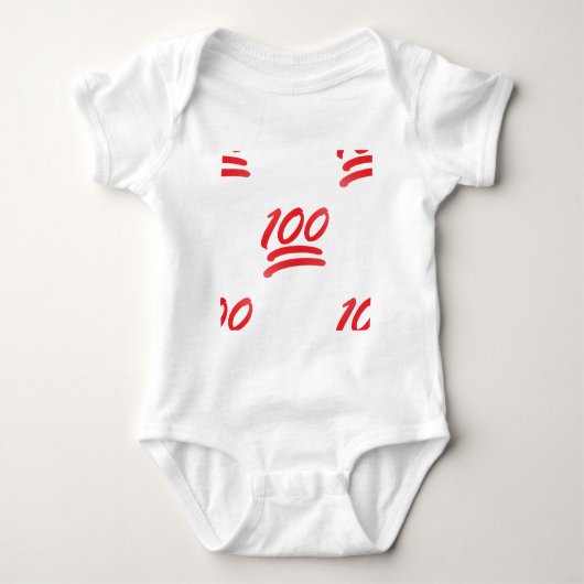 honderd emoji romper (Voorkant)