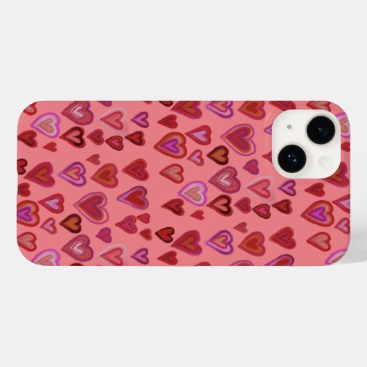 Honderd hart Case-Mate iPhone case (Achterkant (horizontaal))