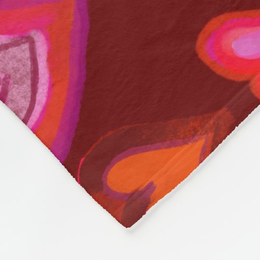 Honderd hart Fleece Blanket (Hoek)