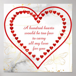 Honderd hart, poster
