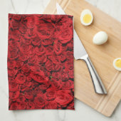 Honderden mooie rode rozen theedoek (Quarter Fold)
