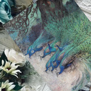 Honderden Peacocks Warwick Goble Briefkaart