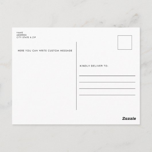 Hondje Ansichtkaart Briefkaart (Achterkant)