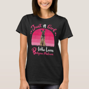 hondje gewoon een meisje dat houdt van belgisch m t-shirt