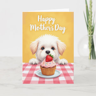 Hondje Moederdag kaart
