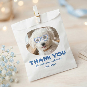 Hondje Treat Huwelijk Hond Foto Bedankt Bedankzakje
